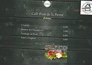 Café Pont De La Pierre menu