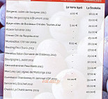 Le Moulin de la Tardoire menu