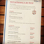 Zur Krone menu