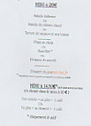 Au Doux Passage menu