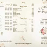 Bajka Menu