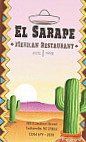 El Sarape Mexican menu