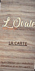 L'ovale menu