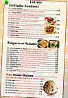 Kashmir Palace menu