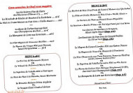 La Forêt menu