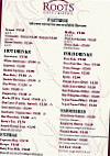 Roots Café Bistro, Kilcolgan menu