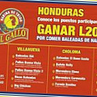 Moy Baleadas menu