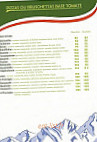 Le Chalet à Pizza menu