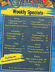 Fiesta Habaneros menu