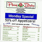 Peony Bistro Asian Cuisine And menu