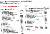 Le Zinc menu