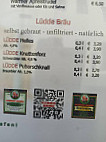 Brauhaus Lüdde menu