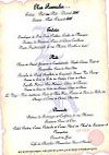 La Table Ronde menu