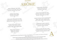 Arôme By Thaler menu