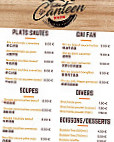 Tastea Canteen menu