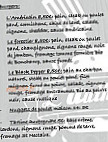 L'authentique Burger menu