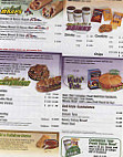 Subway menu