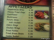 Oden's Family Bbq menu