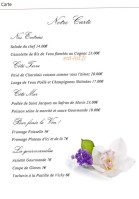 Auberge Des Tureaux menu