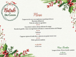 Trattoria Da De Cecco menu