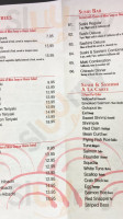 Sushi Cafe menu