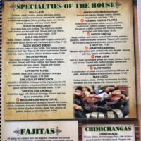 Monterrey Mexican menu