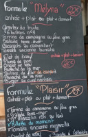 Le Rouge-gorge menu