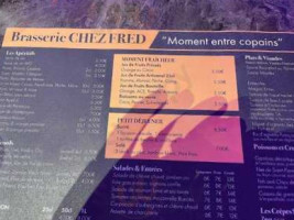 Brasserie Chez Fred menu