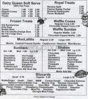 Dairy Isle menu