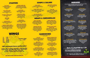 Slim Jumbo's menu