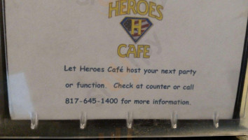 Heroes Cafe food