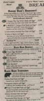 Black Bear Diner menu