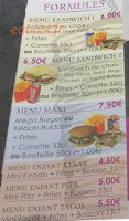 New Kebab Pacha menu