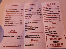 Lucky Bull Grill menu