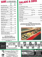 Fort Ball Pizza Palace menu