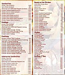 Swiss Castle menu