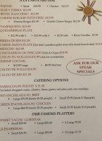 La Fonda Del Sol menu