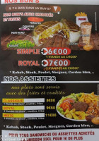 Royal Kebab menu