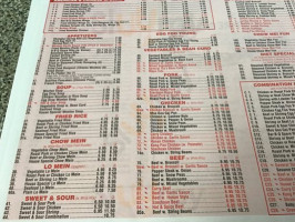 Chow's Garden menu