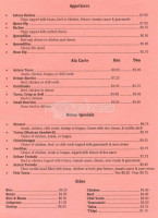 Taco Azteca Dos menu