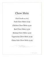 China Gate menu