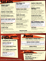 Rag Time Cafe menu