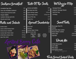 Grilled Berry Cafe menu