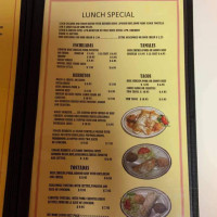 Gilberto's Mexican menu