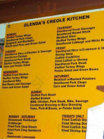 Creole Glenda's Kitchen menu