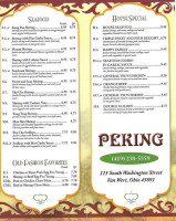 Peking Chinese Restaurant menu