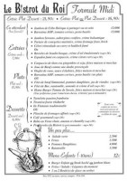 Le Bistrot Du Roi menu