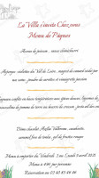 Best Western Plus Villa Saint Antoine Hôtel menu