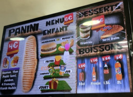 Bb Food menu