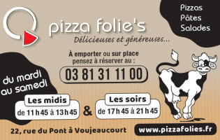 Pizza Folie's food